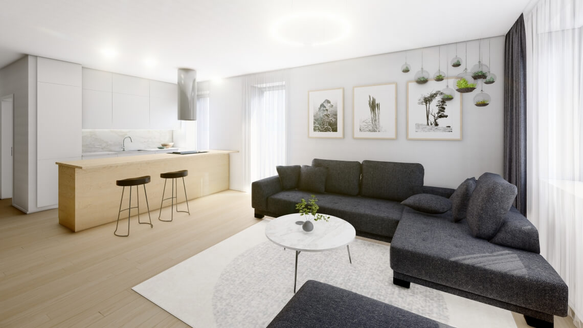 2- izbové byty - typ 2